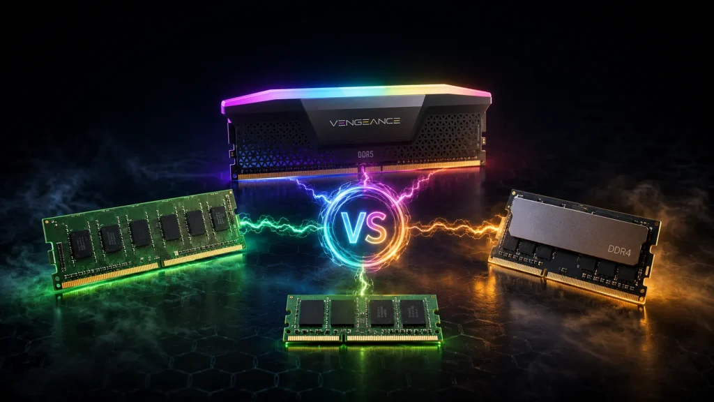 انتخاب بهترین رم برای کامپیوتر و لپ‌تاپ - مقایسه رم‌های DDR4 و DDR5