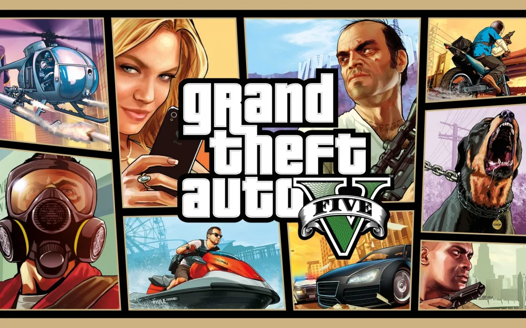 نمای شهر لوس سانتوس در GTA V بهترین بازی کامپیوتر جهان باز مدرن