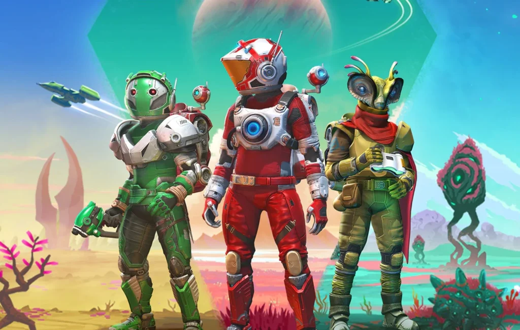 اکتشاف سیارات در No Man's Sky از بهترین بازی های کامپیوتر اکتشاف فضایی