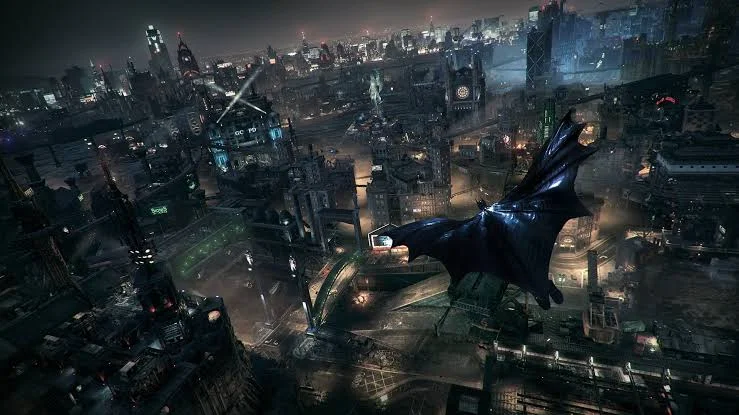 بتمن در حال گشت‌زنی در گاتهام - Batman Arkham Knight از بازی های برتر کامپیوتر