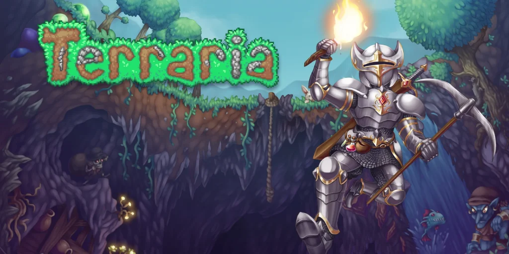 دنیای دو بعدی Terraria از بهترین بازی های کامپیوتر سندباکس