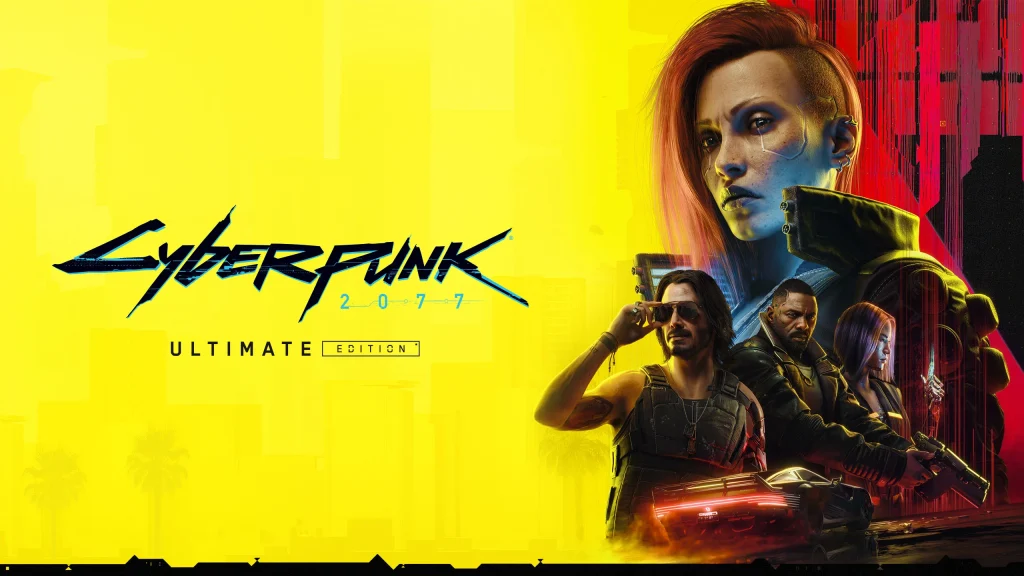 نمای شبانه نایت سیتی در Cyberpunk 2077 بهترین بازی کامپیوتر سایبرپانک