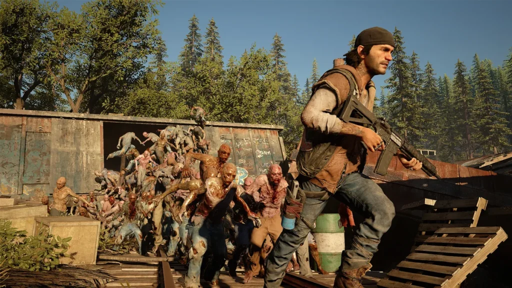 دیکن سنت جان با موتورسیکلت در Days Gone بهترین بازی کامپیوتر بقا