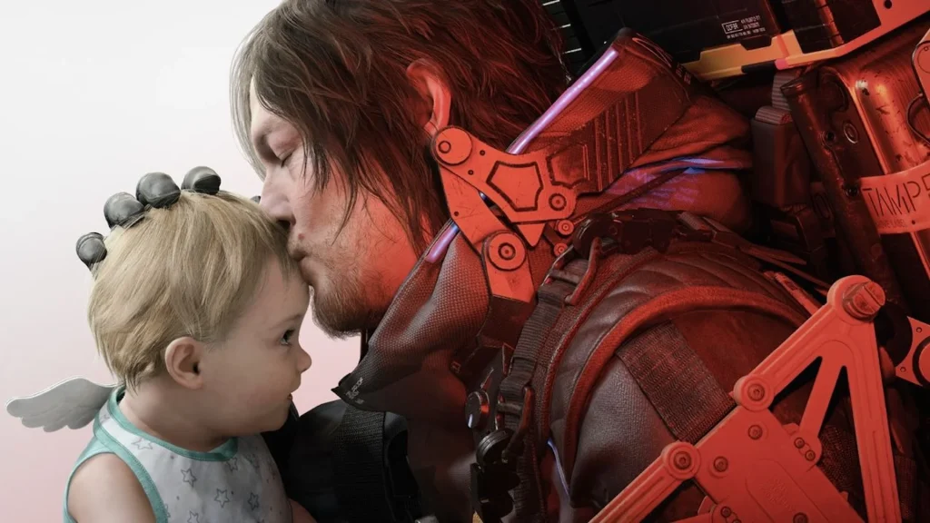 سم پورتر بریجز در حال حمل محموله در Death Stranding بازی برتر کامپیوتر علمی‌تخیلی