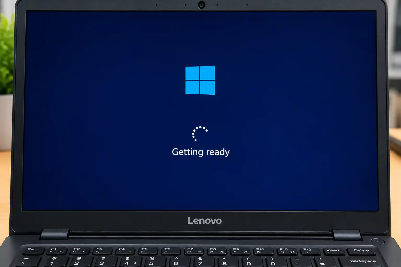 Lenovo Laptop Getting Ready Screen