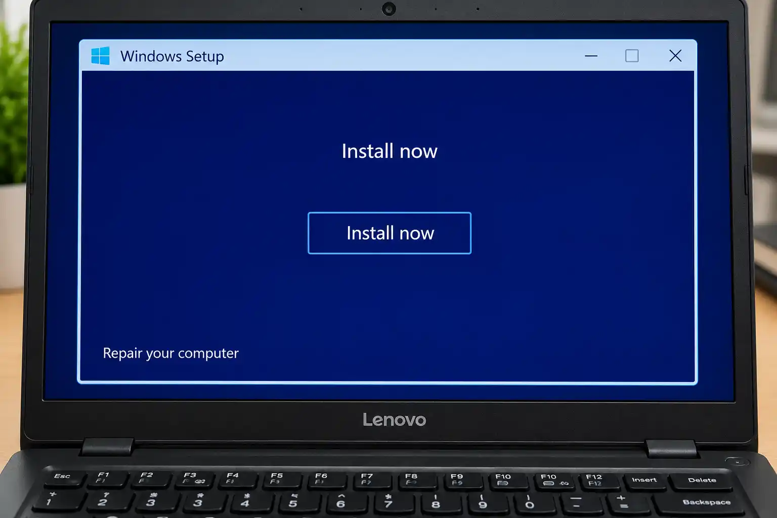 Lenovo Laptop Windows Setup Screen