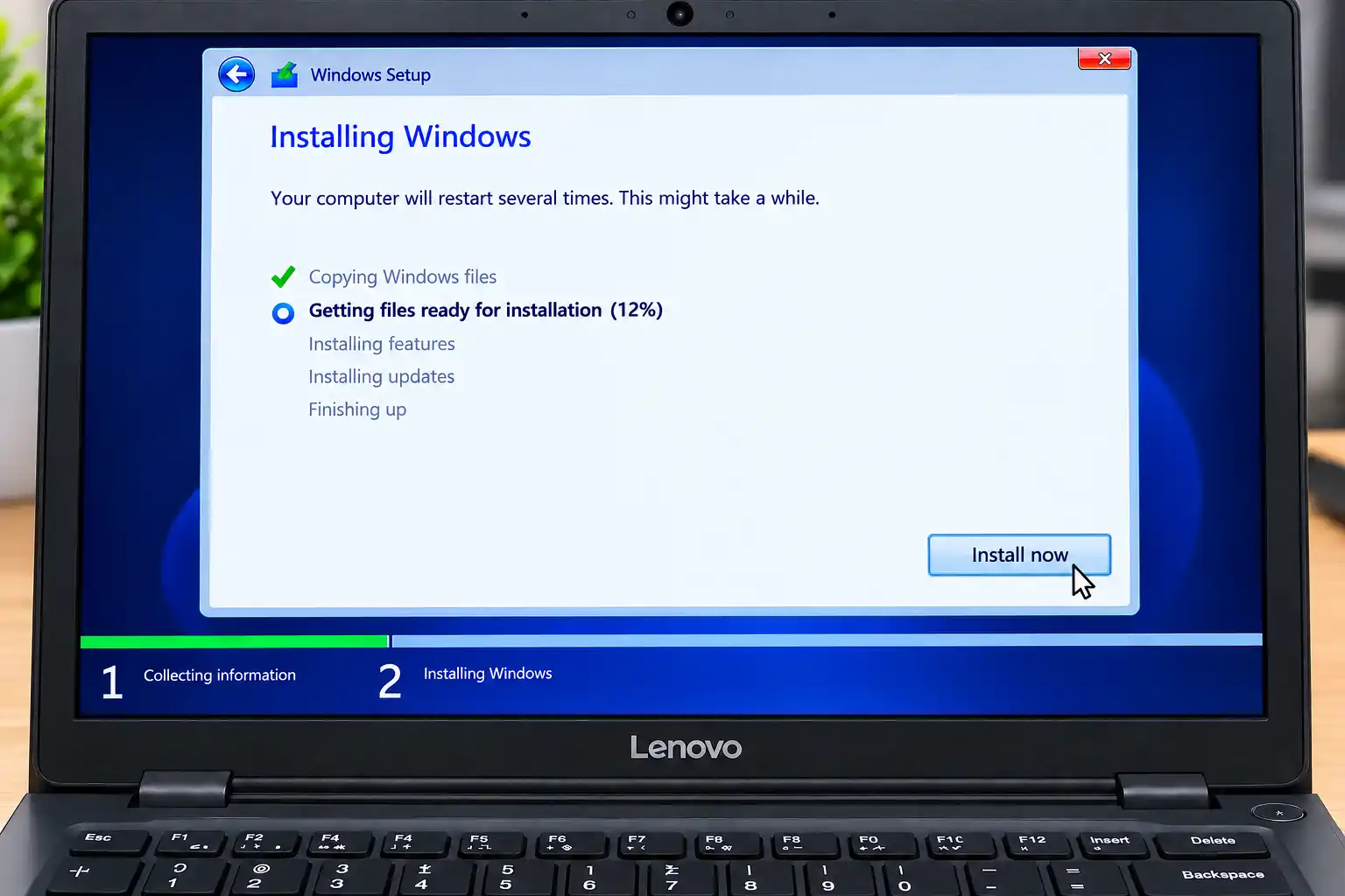 Windows Setup Installing Windows