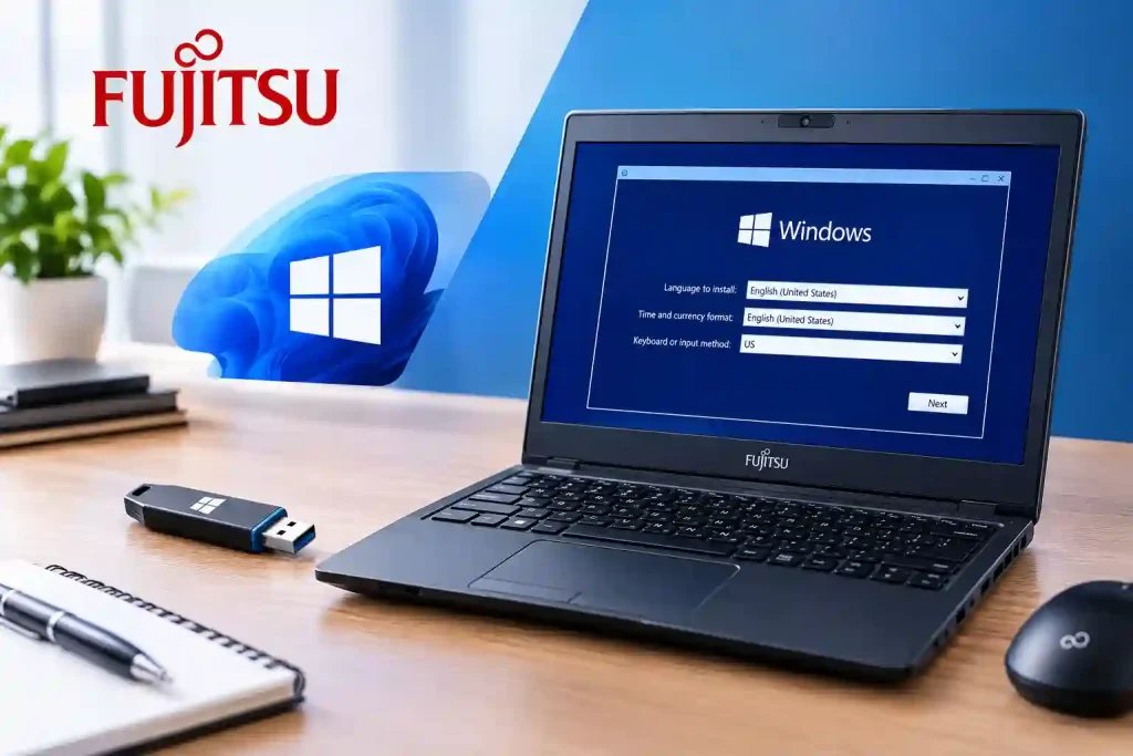 راهنمای نصب ویندوز روی لپ_تاپ فوجیتسو