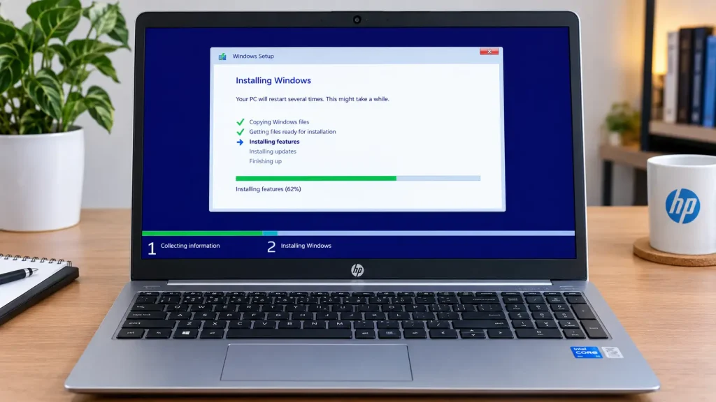 نصب ویندوز روی لپ_تاپ HP-1